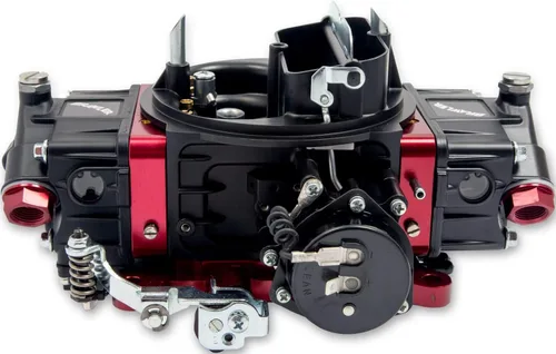 Miniatura 4 de NUEVA TECNOLOGÍA DE COMBUSTIBLE RÁPIDO BRAWLER STREET CARBURADOR, ACABADO NEGRO BILLET ROJO, SECUNDARIOS MECÁNICOS, 750 CFM, MODELO 4150, COMPATIBLE