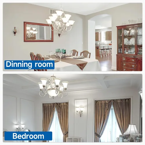 Miniatura 6 de SHINESTAR Bombilla LED de base E26 de 5000 K, 800 lúmenes, equivalente a 60 W, bombilla LED blanca A19 de 9 W, 80+CRI, bombillas de luz diurna