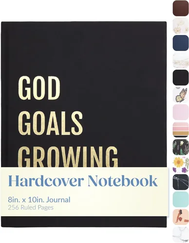 Miniatura 13 de WORLD TRAVELER Eccolo - Diario grande con páginas rayadas, cuaderno de escritura, tapa dura, 256 páginas blancas con líneas, marcador de cinta, se