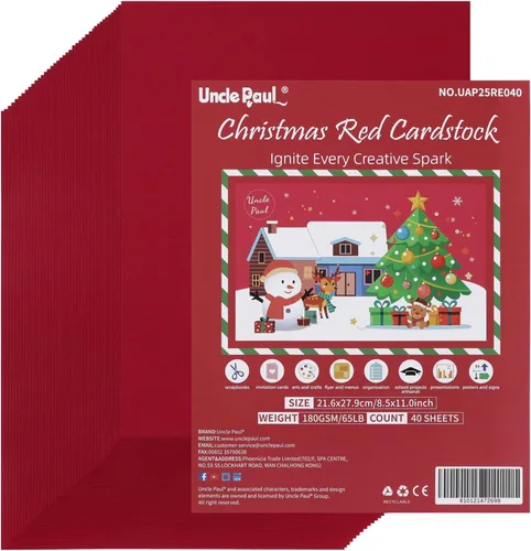 Miniatura 16 de Uncle Paul 40 hojas románticas de cartulina rosa – 8.5 x 11 pulgadas, doble cara, papel de impresora de 65 libras, perfecto para álbumes de rosado