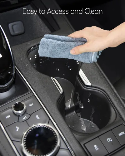 Miniatura 6 de Soporte para portavasos de automóvil apto para Cadillac XT4 2019 2020 2021 2022 2023, soporte de taza de consola central extraíble de elastómero