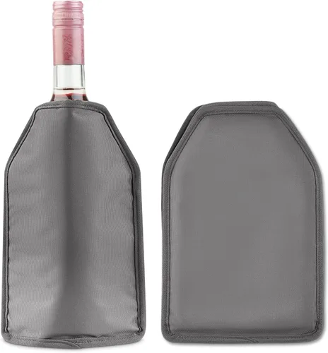 Miniatura 7 de Funda para enfriador de vino de gel sólido, enfriador de botellas reutilizable, color negro
