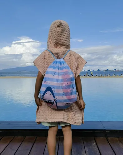 Miniatura 7 de Poncho de toalla de baño con capucha de algodón ultrasuave para edades de 0 a 4 años, cubierta de piscina para bebés, capa de playa para niños Aaa