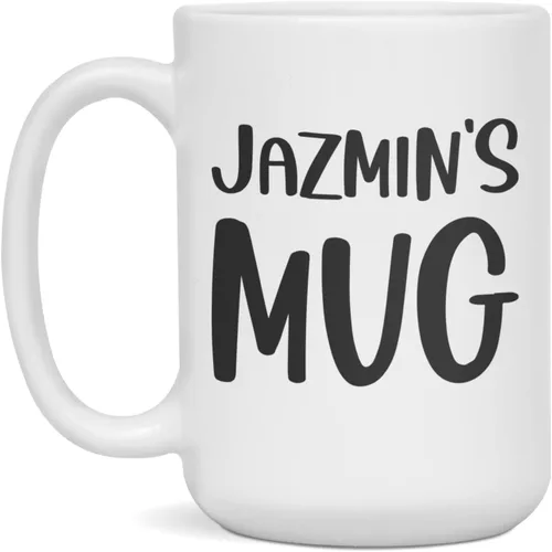 Miniatura 3 de Custom personalized Jazmin's mug unique gift, 11-Ounce White