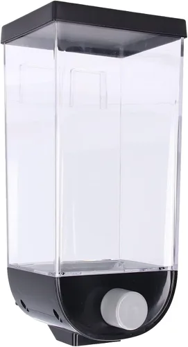 Miniatura 9 de Cyrank Dispensador de arroz, dispensador de cuentas de lavandería para colgar en la pared, contenedor de almacenamiento de alimentos secos