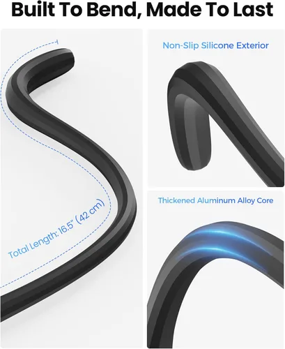 Miniatura 7 de Soporte flexible para cinta de correr, soporte magnético de cuello de cisne para teléfono celular compatible con MagSafe, iPhone 17-12 y Android