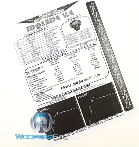 Miniatura 6 de IDQ12 V.4 D4 - Subwoofer Image Dynamics de 12 pulgadas, 1500 W, pico dual, 4 ohmios, serie IDQ V.4