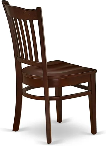Miniatura 15 de East West Furniture ANGR3-MAH-W - Juego de comedor de 3 piezas para espacios pequeños que contiene una mesa de comedor redonda con pedestal y 2