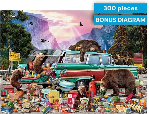 Miniatura 6 de Buffalo Games Garry Walton - Yosemite Picnic - Rompecabezas de 300 piezas, 21.25 x 15 pulgadas, para edades de 14 años en adelante, piezas grandes
