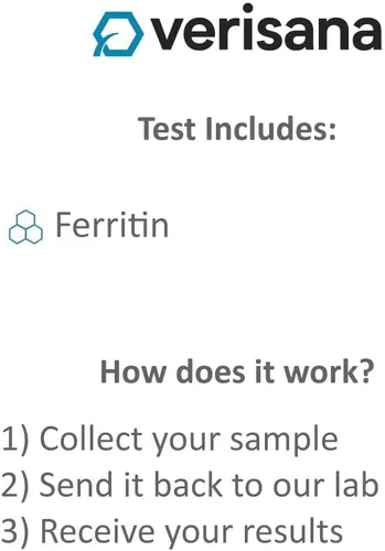 Miniatura 3 de Prueba de hierro para mujeres – Determine su valor de ferritina y una posible deficiencia de hierro – Fácil y conveniente desde casa por laboratorio