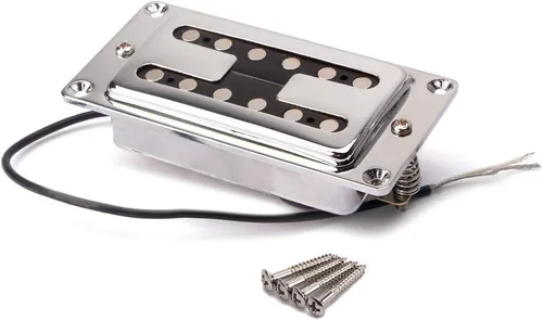 Miniatura 6 de Alnico - Juego de 5 pastillas Humbucker de doble bobina Humbucker Pastillas estilo H cuello y puente para guitarra eléctrica de bajo, repuesto