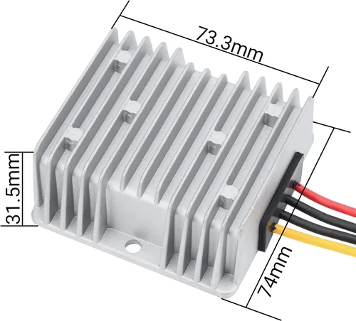 Miniatura 4 de DROK Convertidor elevador de 5 V a 12 V - Convertidor de impulso de CC impermeable 5V-11V a 12V, regulador de voltaje 5A 60W fuente de alimentación
