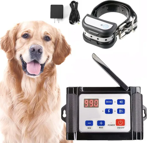 Valla inalámbrica para perros, valla eléctrica para perros y collar de entrenamiento remoto 2 en 1, sistema de contención de mascotas, contenedor de