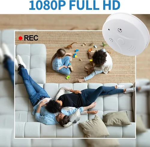 Miniatura 2 de Cámara oculta Detector de humo Video Cámara pequeña 1080P HD Cámara inalámbrica WiFi con visión nocturna y detección de movimiento Cámara