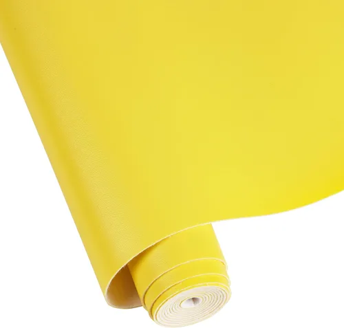 Miniatura 10 de Hojas de cuero sintético para manualidades, un rollo de superficie lisa, hojas de tela de cuero de 12 x 53 pulgadas (11.8 in x 53.1 in) pulgadas