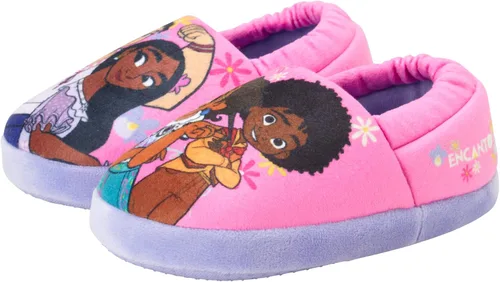 DISNEY Pantuflas de princesa Encanto Cenicienta Ariel Jasmine Tianna para niñas, ligeras, cálidas, cómodas, suaves, Aline Girls (niños pequeños)