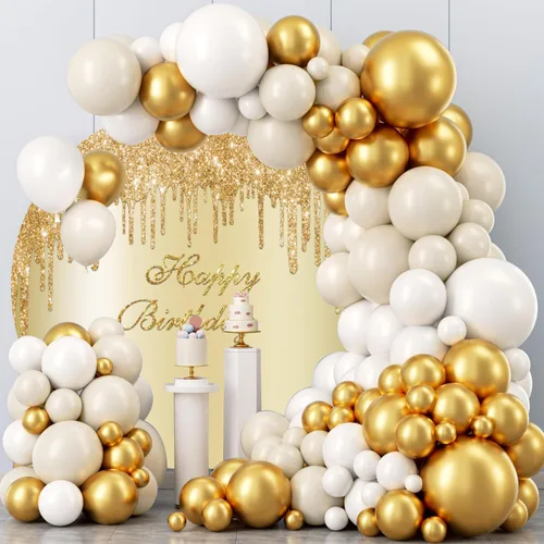 Miniatura 3 de YongFoto Fondo redondo de poliéster dorado de 3 x 3 pies con purpurina para fiesta de feliz cumpleaños, fondo circular para niñas y mujeres