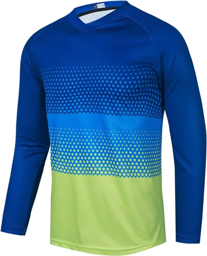 Miniatura 48 de Hotlion Camiseta de ciclismo para hombre, manga larga, MTB Motocross, ropa de carreras todoterreno
