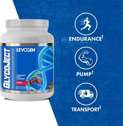 Miniatura 2 de Evogen GlycoJect Polvo de carbohidratos Extreme Karbolyn® Cereza 36 porciones..