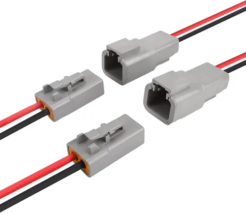 Miniatura 8 de JRready ST9031 Deutsch - Kit de conectores DTP de 2 cables 10AWG (UL3266), conector eléctrico automotriz de 2 pines impermeable IP68, conectores