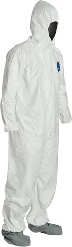 Miniatura 2 de DuPont Tyvek 400 TY122S Buzo de seguridad desechable, con protector de botas, XL, paquete de 25
