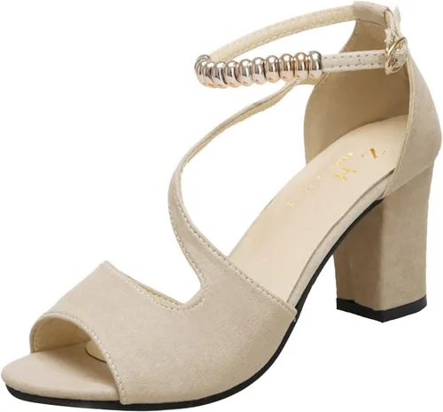 Sandalias de senderismo para mujer, sandalias de cuero, sandalias de verano de moda, sandalias de tacón alto con zapatos brillantes de mujer,
