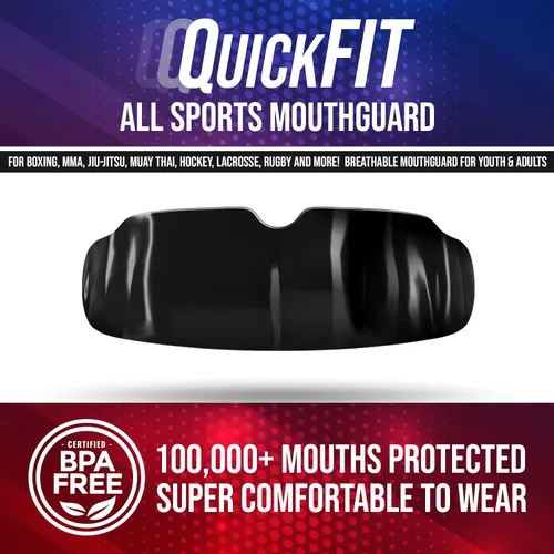 Miniatura 2 de Impact Protector bucal de ajuste rápido para todos los deportes: boxeo, MMA, lacrosse, fútbol americano, hockey, baloncesto, Jiu-Jitsu y más