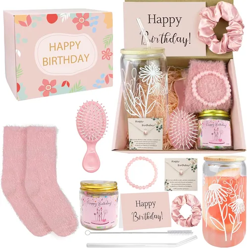 Juego de 10 piezas de regalos de cumpleaños para adolescentes, niñas, adolescentes, juegos de cesta de regalo para su amiga, hija, hermana, sobrina,