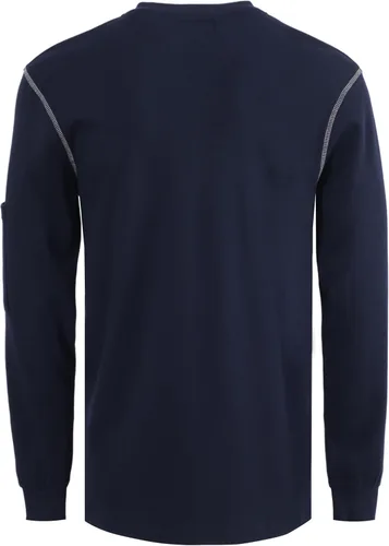 Miniatura 68 de KONRECO Camisas FR para hombre resistentes al fuego/ignífugo CAT2 7oz algodón dos tonos y camisa Henley
