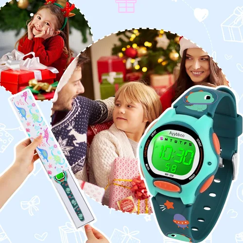 Miniatura 6 de Kids Watch Digital with Cartoon Band, Colorful LED Lights 30M Waterproof, Alarm Clock, Sport Watch with Stopwatch, Cute Child Presents for Girls