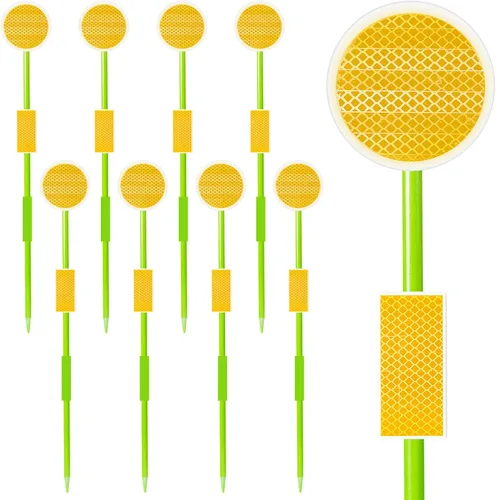 Miniatura 9 de LOMNYIY Marcadores reflectores de entrada, marcadores reflectantes para arado de nieve, poste de fibra de vidrio de 51 pulgadas, reflectores