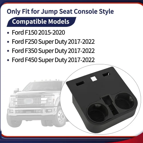 Miniatura 2 de Bandeja portavasos para consola central HC3Z-2813562-AB Compatible con Ford F150 2015-2020 / F250 F350 F450 Super Duty 2017-2022 Asiento de salto