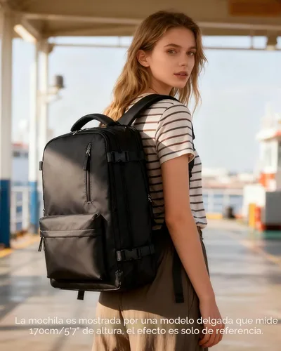Miniatura 9 de WONHOX Mochila de Viaje Grande Equipaje de Mano Aprobada para Vuelo Mochila para Laptop Trabajo Negocios para Mujeres Hombres Mochila de Viaje