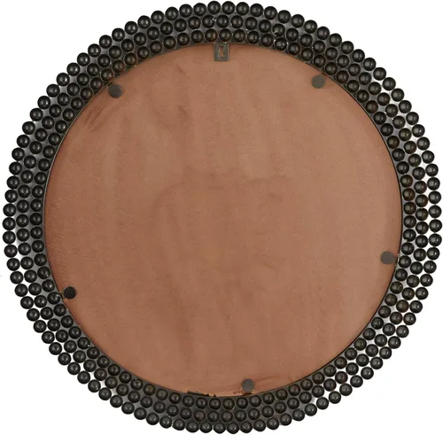 Miniatura 3 de CosmoLiving by Cosmopolitan Espejo de pared de metal para habitación, espejo de entrada con detalles de cuentas, espejo montado en la pared 32 x 1 x