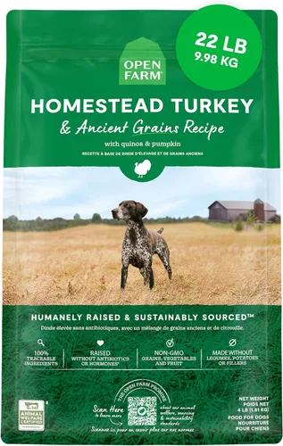 Miniatura 27 de Open Farm, Alimento seco para perros con granos ancestrales, rico en proteínas y nutrientes, 90% de proteína animal mezclada con frutas, verduras