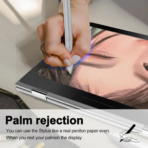 Miniatura 5 de Lápiz óptico para HP Envy X360 Pavilion X360 Specter X360 Spectre X2 Envy X2 recargable MPP 1.51 Tilt Active Pen con sensibilidad a la presión 1024