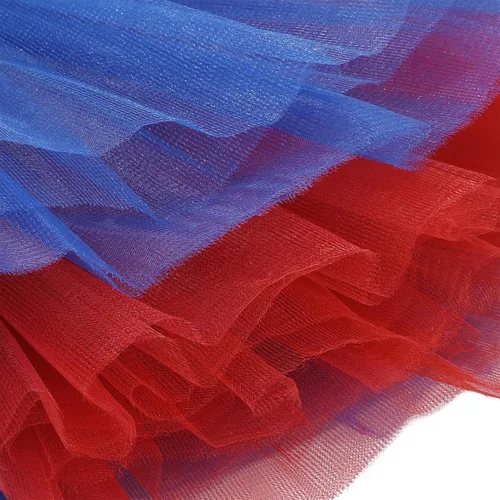 Miniatura 101 de Century Star Tutú de 4 capas para niñas pequeñas, faldas de ballet de tul para baile de princesa, esponjoso, para fiestas de cumpleaños de 2 a 8 años