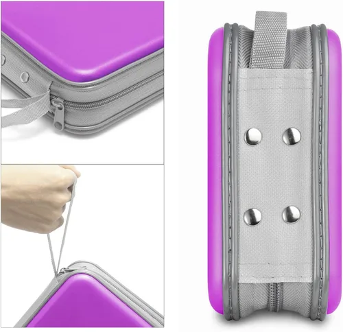 Miniatura 3 de Siveit Funda para CD, capacidad para 40 unidades, para CD/DVD, cartera, de plástico duro, DVD, carpetas de almacenamiento para automóvil, hogar
