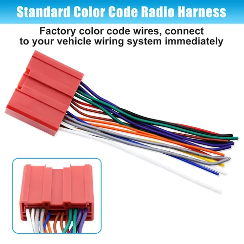 Miniatura 4 de Arnés de cables de radio estéreo para coche, cable de reemplazo para Mazda 2 3 5 6, adaptador de cableado de audio y video