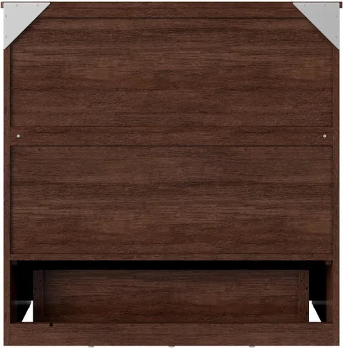 Miniatura 18 de AFI, Northfield Murphy Bed - Baúl de cama Twin XL con colchón de 6", cajón de almacenamiento y cargador USB integrado, ámbar quemado