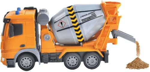 Miniatura 2 de LEXiBOOK, Crosslander® pro Mezclador de hormigón RC, mezclador de camión con control remoto, efectos de luz, tanque giratorio de 360°, recargable