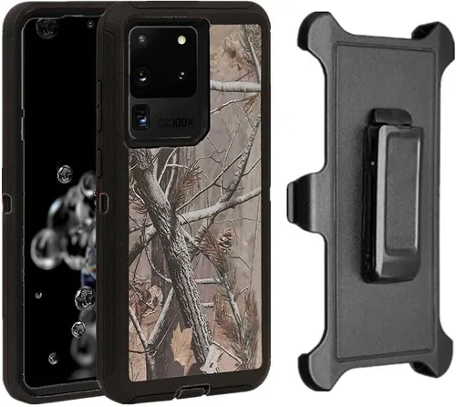 Miniatura 13 de Funda para Galaxy S22 Ultra Defender, diseño de camuflaje, funda híbrida a prueba de golpes, diseño de doble capa, cubierta dura diseñada