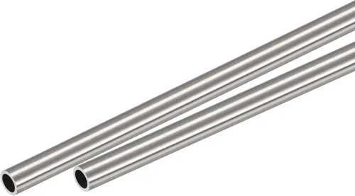 Miniatura 28 de uxcell Tubo redondo de acero inoxidable 304 0.079 in OD 0.012 in espesor de pared 11.811 in longitud 2 piezas