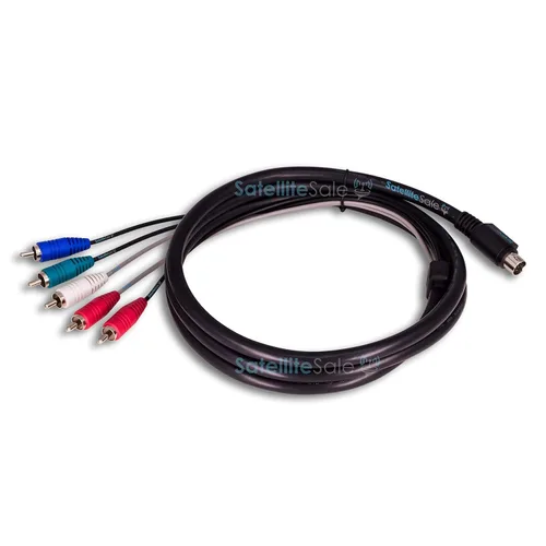 Miniatura 2 de SatelliteSale Audio Video 10 Pin Componente DirecTV Cable Universal Cable PVC Negro Cable 6 pies