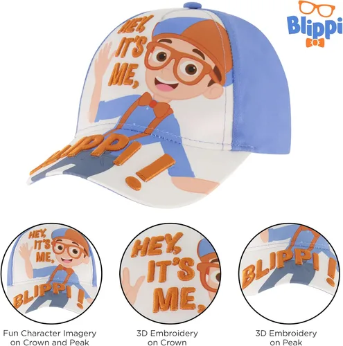 Miniatura 3 de ABG Accessories Gorra de béisbol Cocomelon y Blippi para niños pequeños cuenta con Jj Totom y Yoyo sombrero para niños talla 2-4