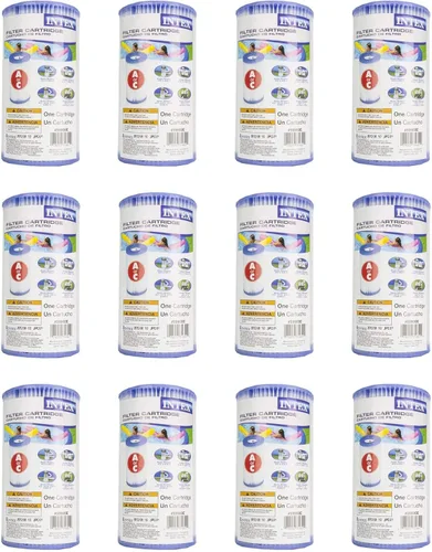 Miniatura 5 de Cartucho de filtro de piscina Intex 29003E tipo A: para bombas de filtro Intex – Fácil de limpiar – Papel Dacron – Filtración eficiente – Paquete