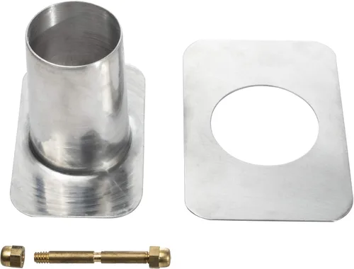 Miniatura 3 de Monarch Rain Chains Adaptador de canalón: adaptador estándar con perno de latón para instalación de cadena, cadenas de lluvia de molino de aluminio