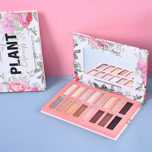 Miniatura 5 de Paleta de sombras de ojos marrón vegana con 16 tonos - Alta pigmentación, fácil de mezclar - Tonos desnudos metálicos y brillantes - De larga