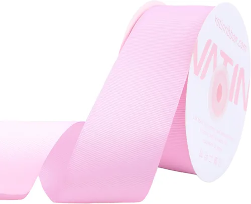 Miniatura 190 de Vatin - Rollo de cinta de grogrén, rollos de 25-50 yardas, perfecto para decoración de bodas, coronas, baby showers, envolturas de paquete de regalo