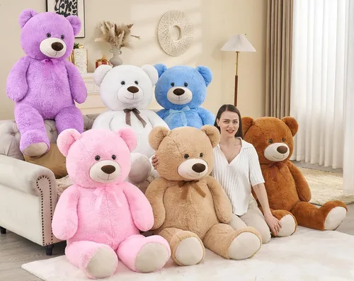 Miniatura 3 de Toys Studio Oso de peluche ultra suave de 51 pulgadas para niñas, gran oso de peluche, regalo de Navidad, Pascua, día de San Valentín, graduación